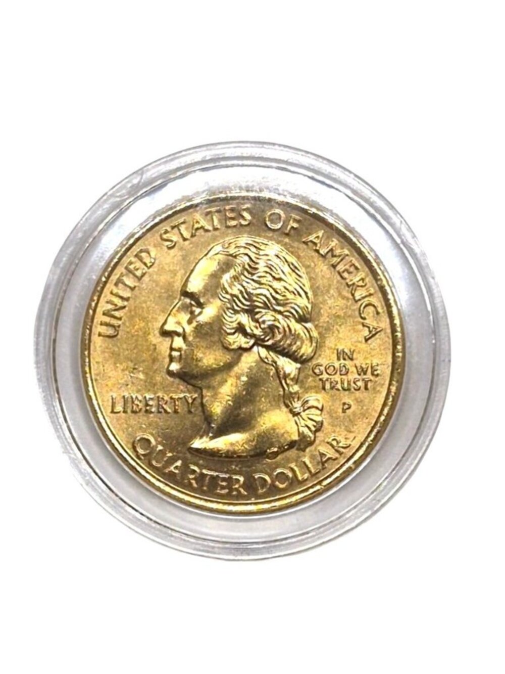 2006 Colorado State Quarter Gold Plated Coin In Protective Case - United States